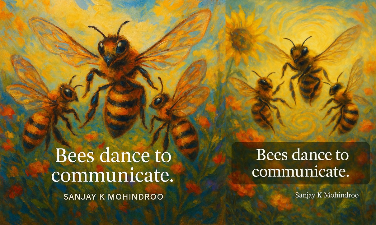 Bees dance to communicate Bees dance to communicate
